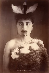 Mulher maori, rotorua, nova zelândia